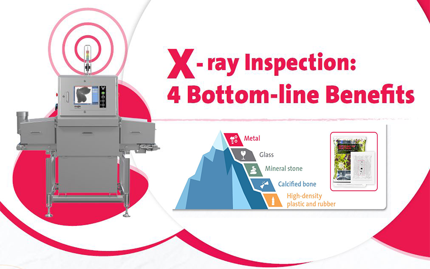 4 principais benefícios da implementação de máquinas de raios X em seu processo de inspeção de alimentos