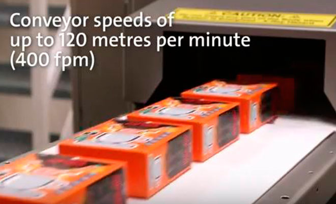 Inspección de alimentos por rayos X: Cajas de sobres de sopa