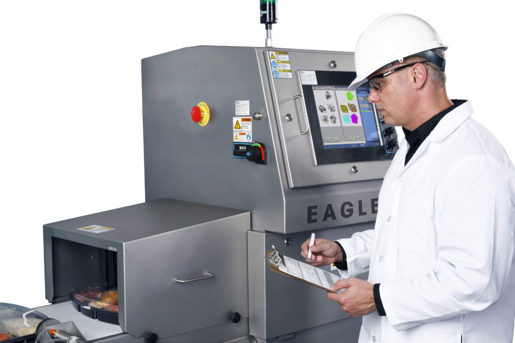 EaglePI technician “Willy” inspecting x-ray food inspection setup