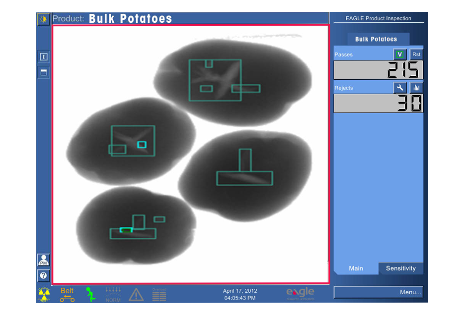 X-ray potato Inspection